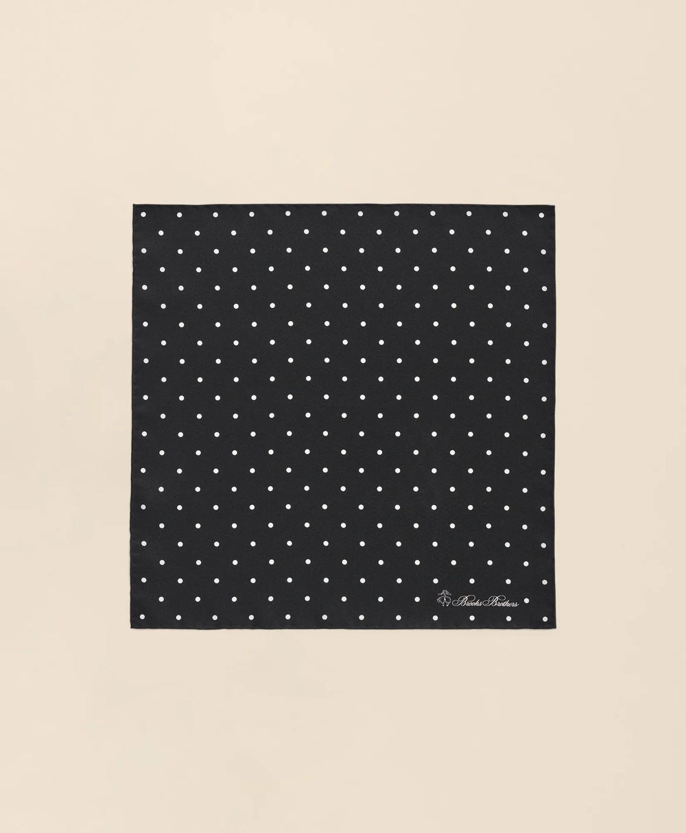 Small Dot Silk Pocket Square