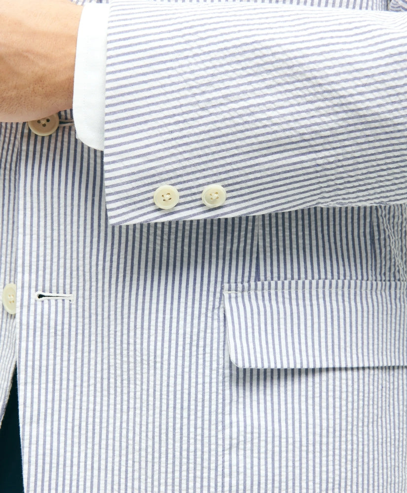 Classic Fit Stretch Cotton Seersucker Sport Coat