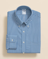 Pure Supima® Cotton Regular-Finish Polo Button Down Collar, Candy Stripe Dress Shirt