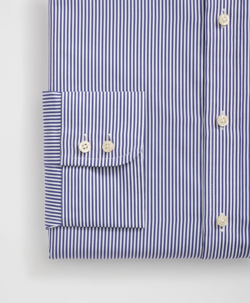 Brooks Brothers X Thomas Mason® Cotton English Collar, Striped Dress Shirt