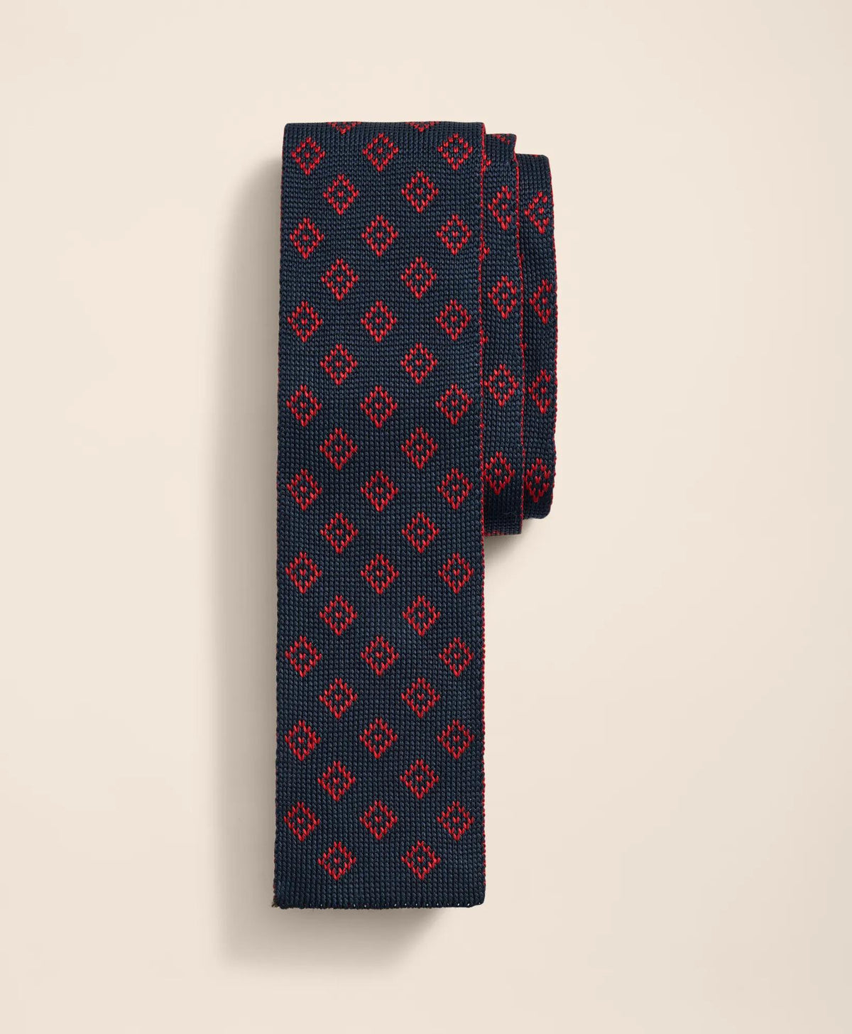 Silk Diamond Geo Knit Tie