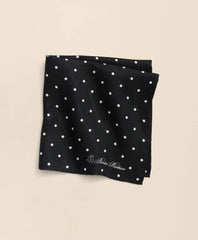 Small Dot Silk Pocket Square
