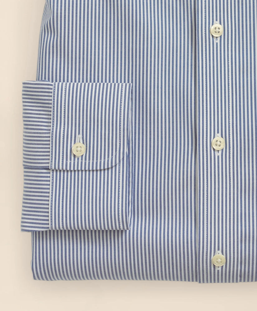 Stretch Supima® Cotton Non-Iron Pinpoint Oxford Button-Down Collar, Candy Stripe Dress Shirt