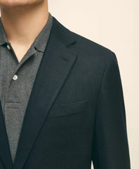 Slim Fit Stretch Wool Hopsack Blazer