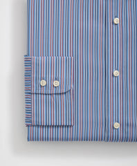 Brooks Brothers X Thomas Mason® Cotton English Collar, Multi-Striped Dress Shirt