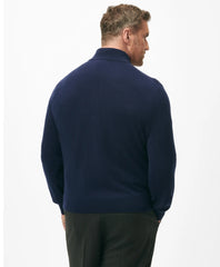 Big & Tall 3-Ply Cashmere Quarter-Zip Sweater
