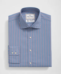 Brooks Brothers X Thomas Mason® Cotton English Collar, Multi-Striped Dress Shirt