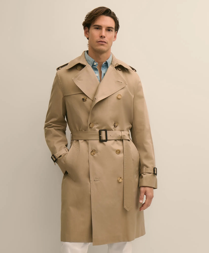 Supima® Cotton Gabardine Trench Coat