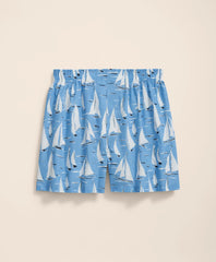 Cotton Broadcloth Sailing Race Motif Boxers