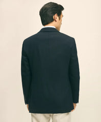 Classic Fit Stretch Wool Hopsack Blazer