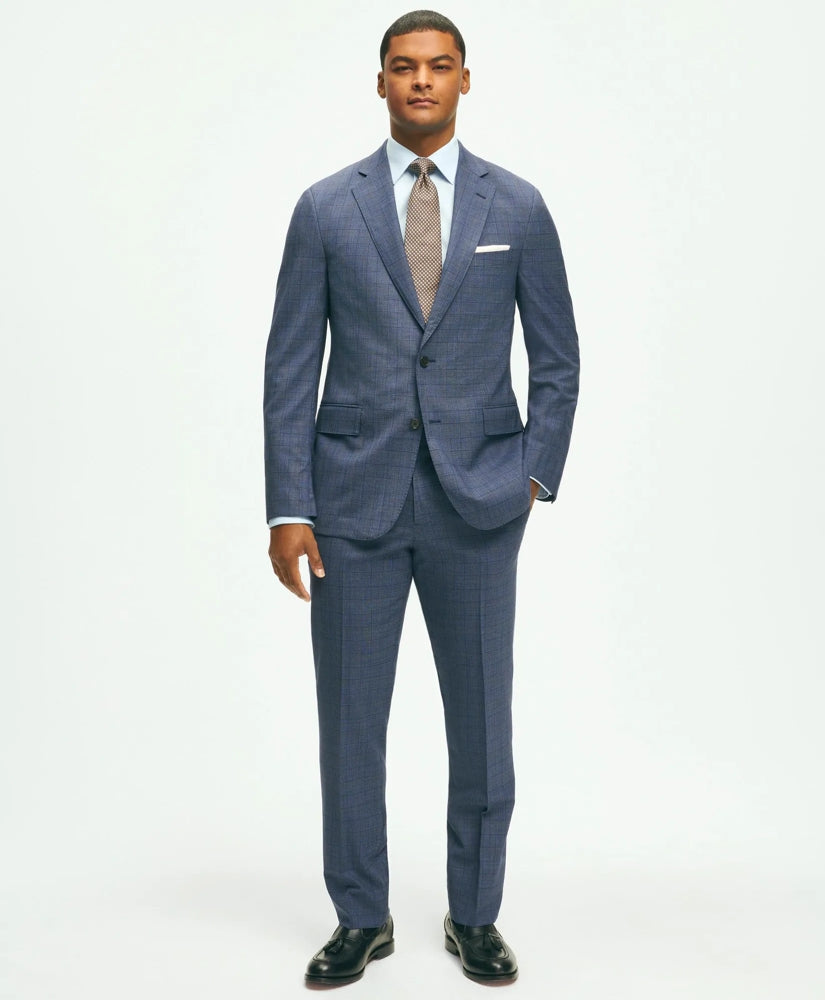 Classic Fit Wool Checked 1818 Suit