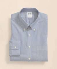 Stretch Supima® Cotton Non-Iron Pinpoint Oxford Button-Down Collar, Candy Stripe Dress Shirt